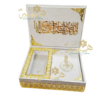 Coffret cadeau islamique prestige velours et ornements dorés mariage Maroc