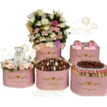 Coffret de Luxe Mariage & Fiançailles Rose Poudré (Pack Hdia Romantique - 5 Pièces)